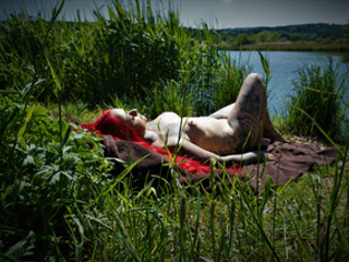 Auf der Wiese bei Sonnenschein