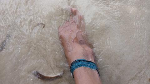 Dreckige Strandfüsschen