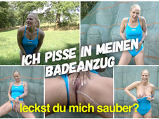 Ich pisse in meinen BADEANZUG | leckst du mich sauber?
