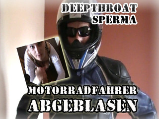 Motorradfahrer abgeblasen /// POV - DEEPTHROAT