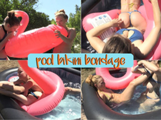 pool bikini bondage