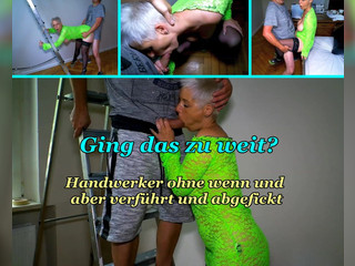 Ging das zu weit? Handwerker auf der Arbeit verführt!