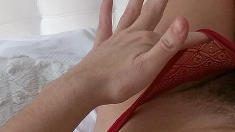 Sexy Beine Tanga, Bett