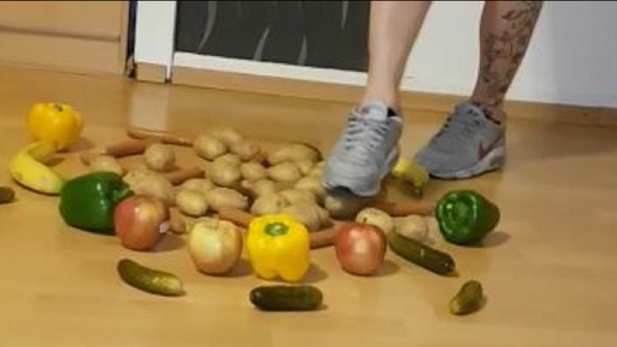 Crushing von Obst und Gemüse