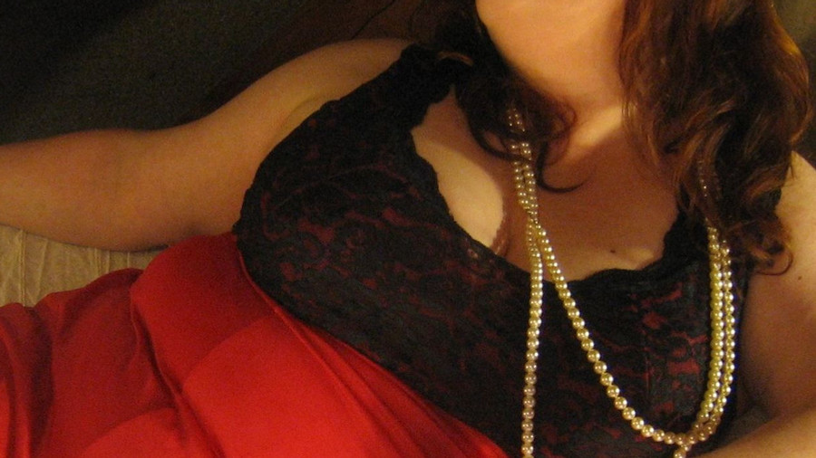 pearl necklace, underwear, big breasts