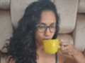 Ich trinke meinen Lieblingskaffee