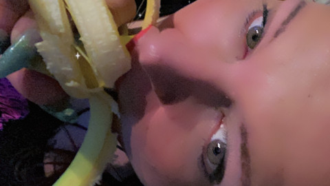 mal eben der Banane einen Blow Job gegeben