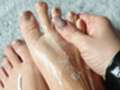 Cream feet...