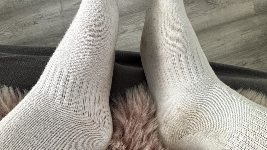 Getragene Socken