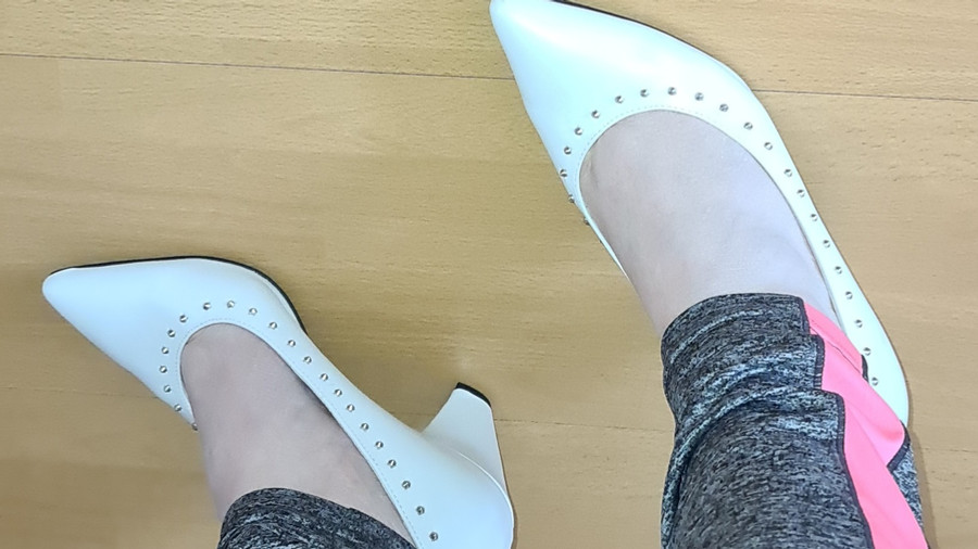 Feet in high heels
