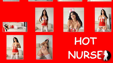 Sexy Sara in einem Krankenpflegerinnen-Outfit - HQ