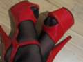 Meine M**e ich und rote High Heels