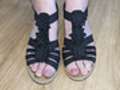 Feet in sandals