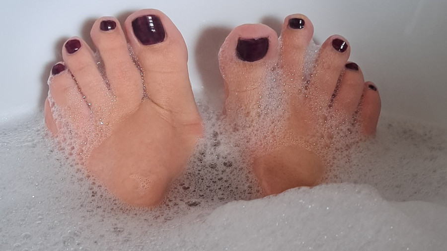 Füße beim Baden