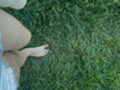 Barefoot in the grass