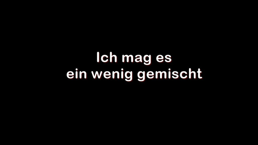 Ich mag es ein wenig gemischt