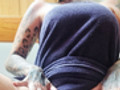 Nach einer Dusche
