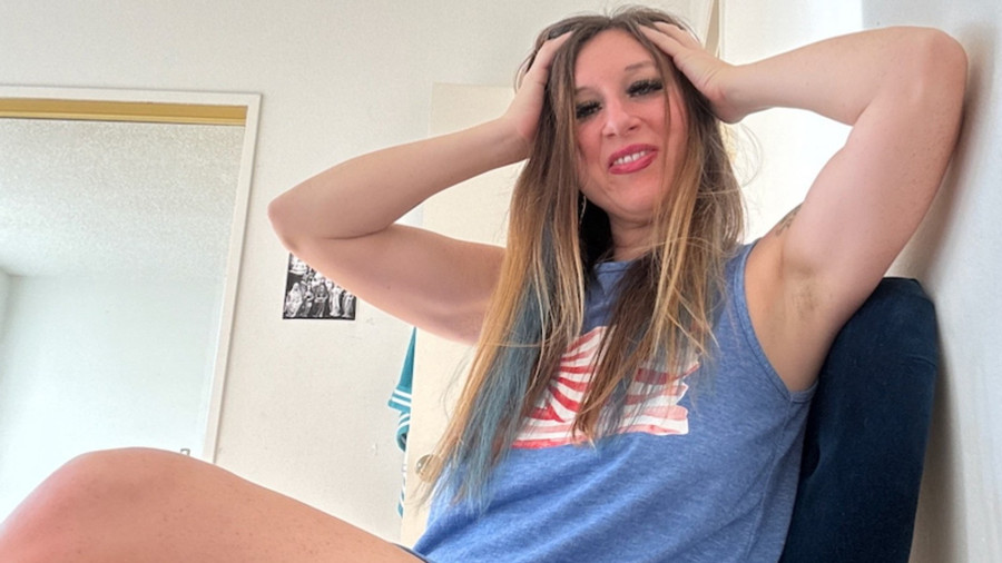 Lange bunte Haare ..