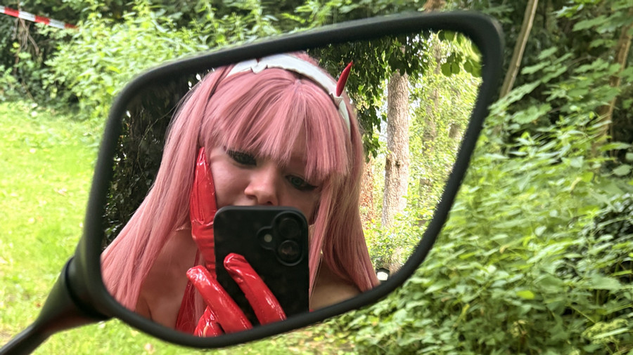 Heißes Bike-Mädchen