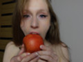 ASMR Apfel essen n...