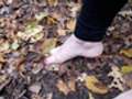 Bare feet in autum...