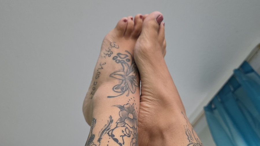 Große heiße Fußsammlung