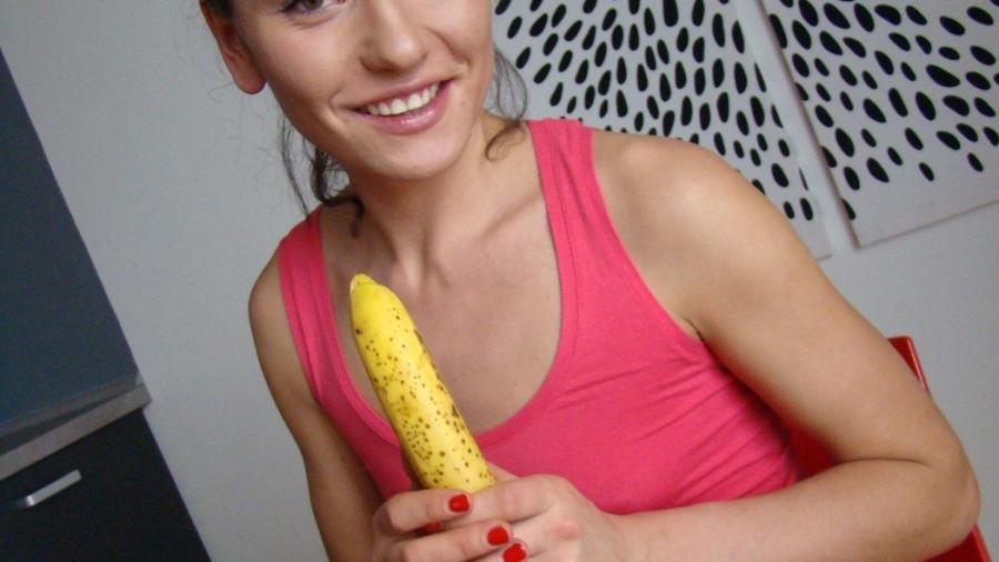 die Banane hilft mir auch beim Sex