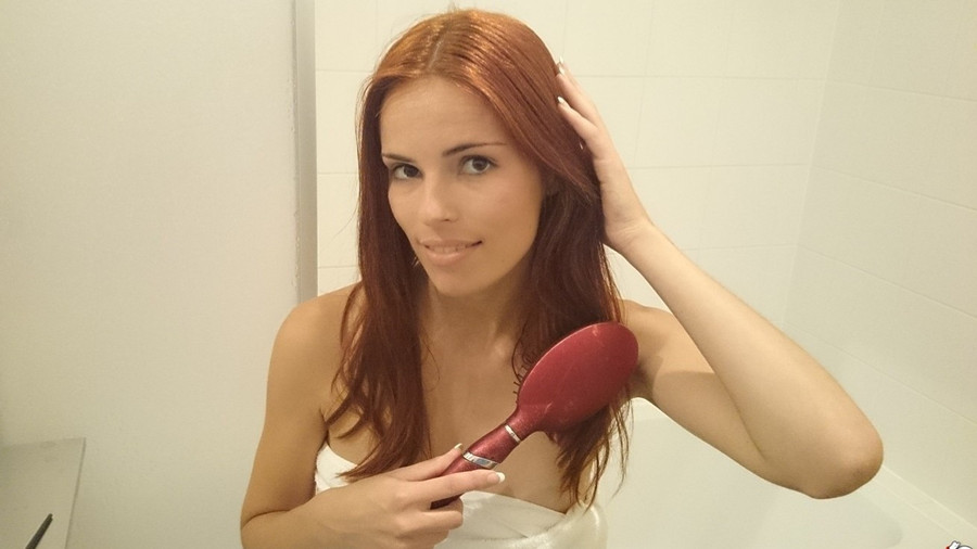 Im Badezimmer