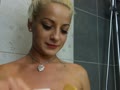 I m*****bated horny in the shower with loud moans