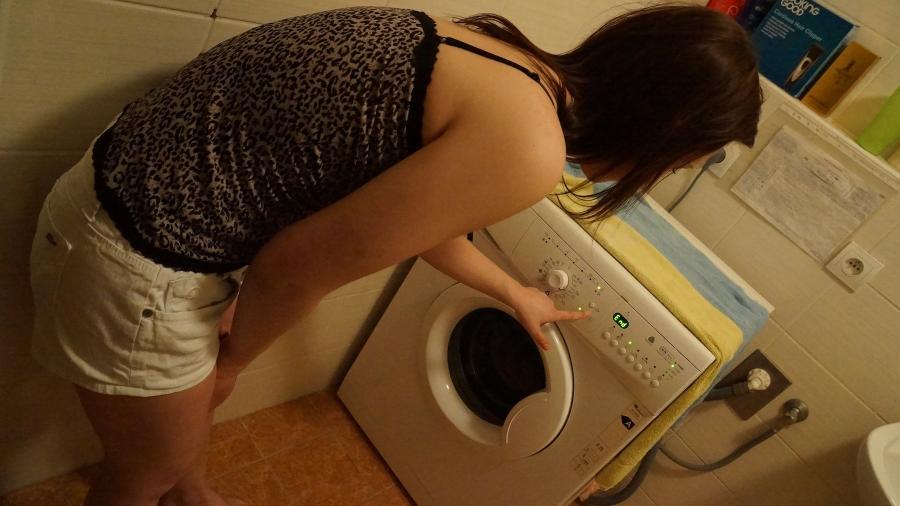 g***es Spielchen auf der Waschmaschine