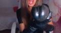 Leather gloves f**ked by my a**l whore!