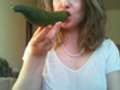 A cucumber and my h***y p***y