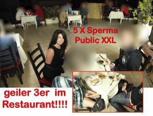 Public XXL! After Work Fuck im Restaurant 2 Schwänze, 5x gespri