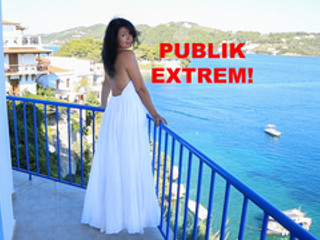 PUBLIK EXTREM! A***HGEF**KT AUF DER RESTAURANT TERRASSE