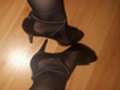 My feet in heels and nylons