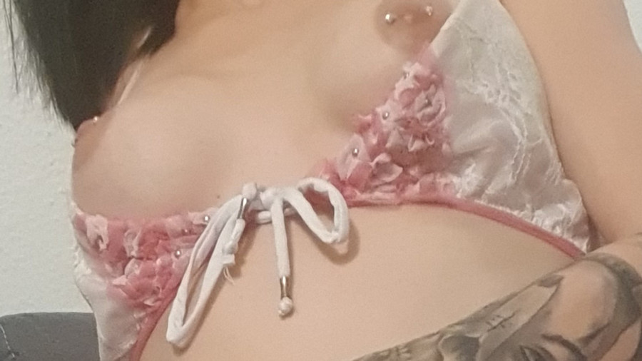 Mirihot sexy Bikini und Minirock Rosa- Weiß