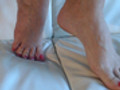 nackte Füsse ,rote Zehennägel